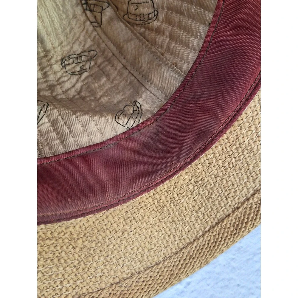 United Hatters Cap & Millinery Vintage Straw Fedora Hat Medium Lined